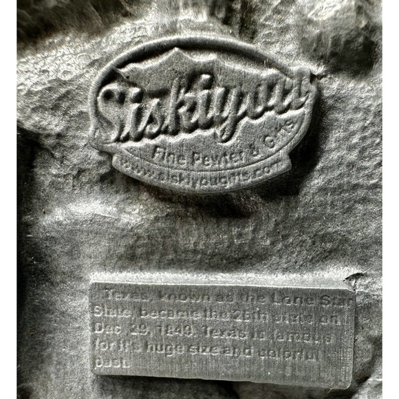 Vintage Texas The Lone Star State USA Texan Western Cowboy Pewter Belt Buckle - Picture 7 of 8